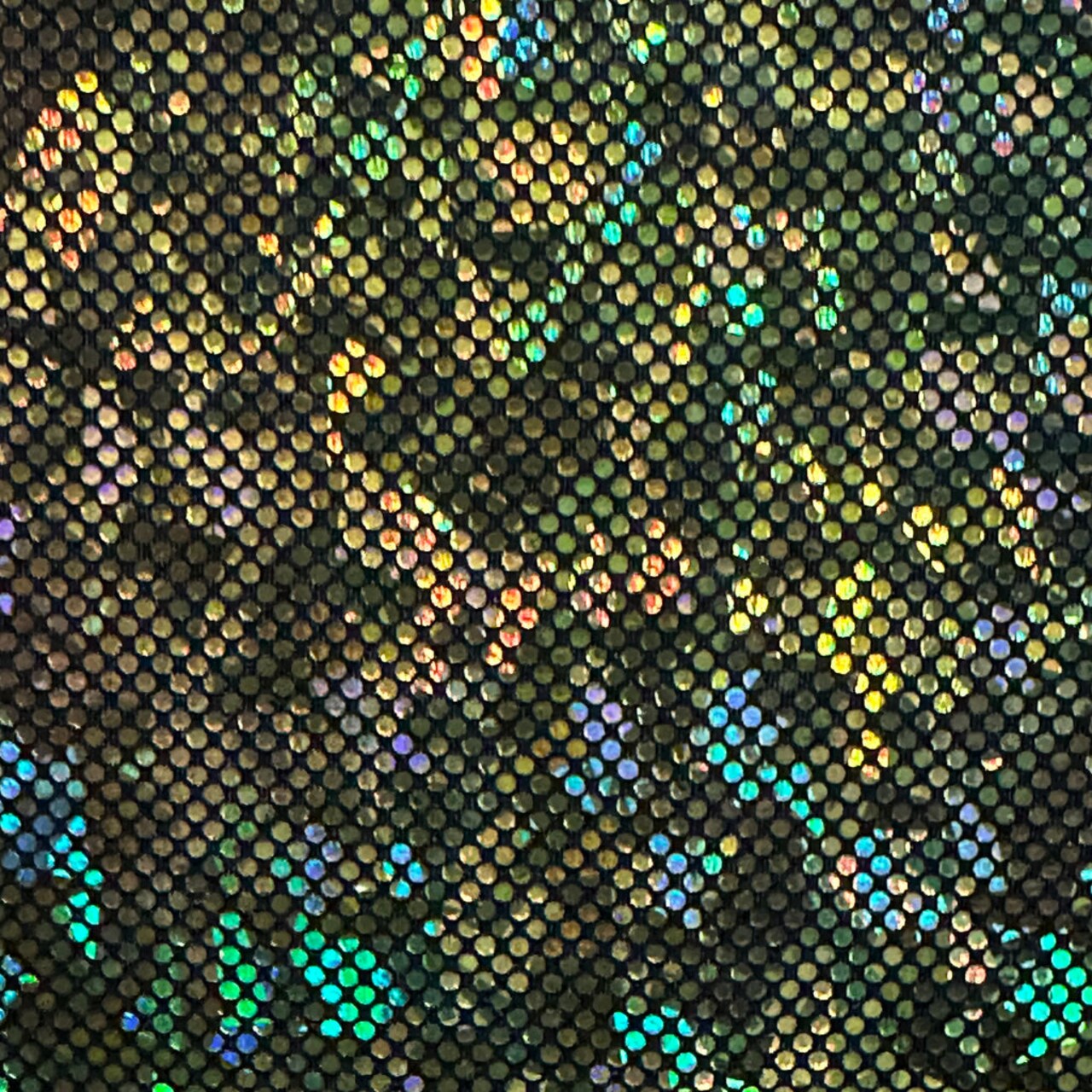 1 Yard Shatter Glass Hologram Stretch Nylon Spandex Fabric 4 Way 60" Width